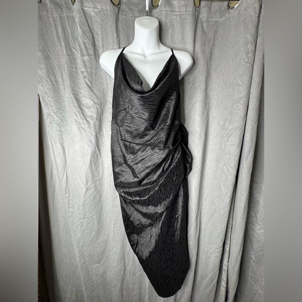 2 for $15// SHEIN Black Backless Drape Dress